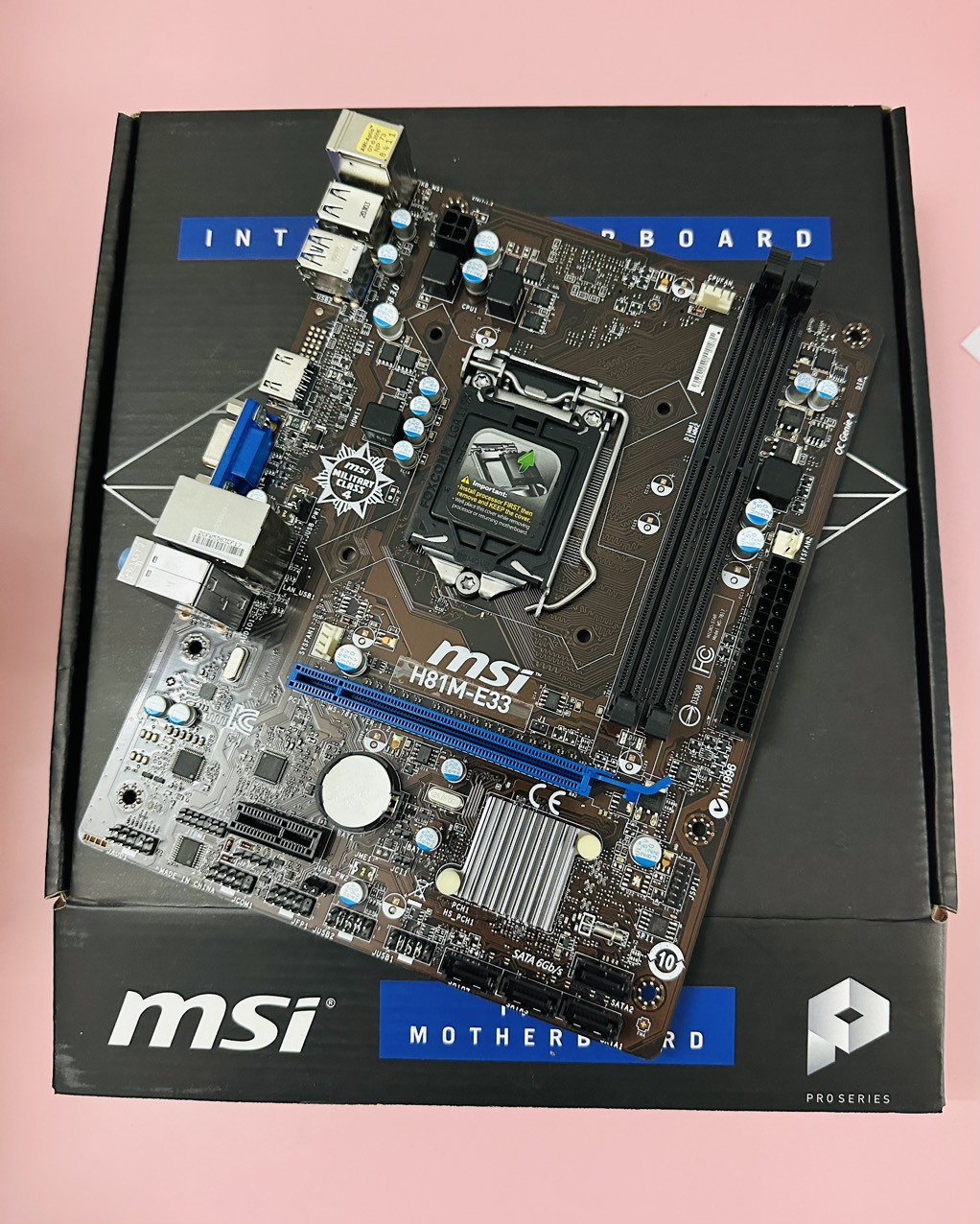 Hình ảnh Bo Mạch Chủ (Mainboard) MSI H81M-E33 - HÀNG CHÍNH HÃNG