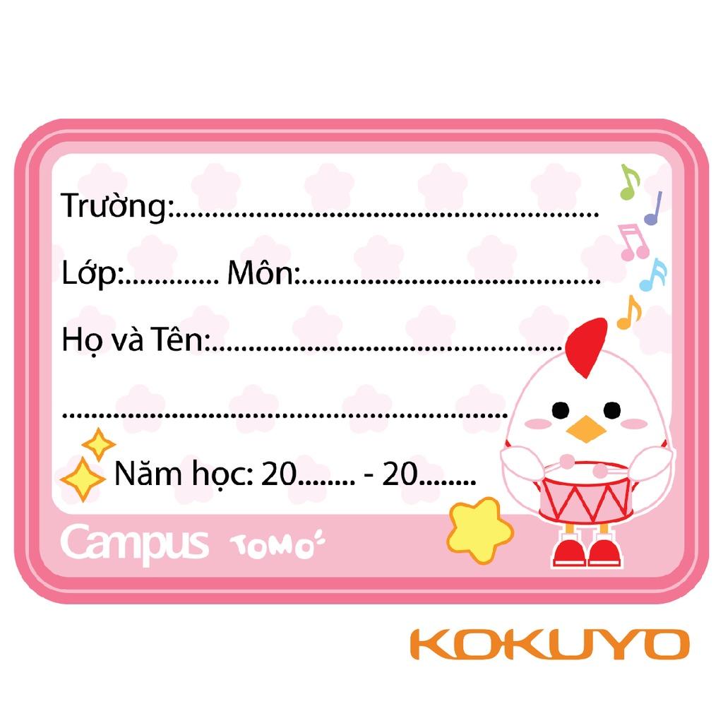 Nhãn Vở Tomo NT-TOM12 Dễ Thương Campus