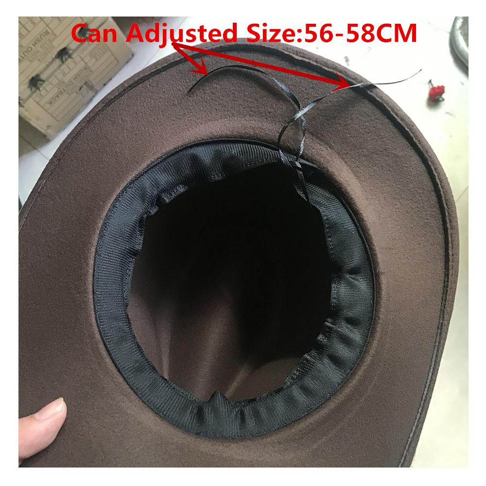 Thời trang Trẻ Em Trẻ Em Len Rỗng Mũ Cao Bồi Miền Tây Rộng Vành Fedora Outblack Nón Phớt Vành Rộng Hombre Jazz Cap