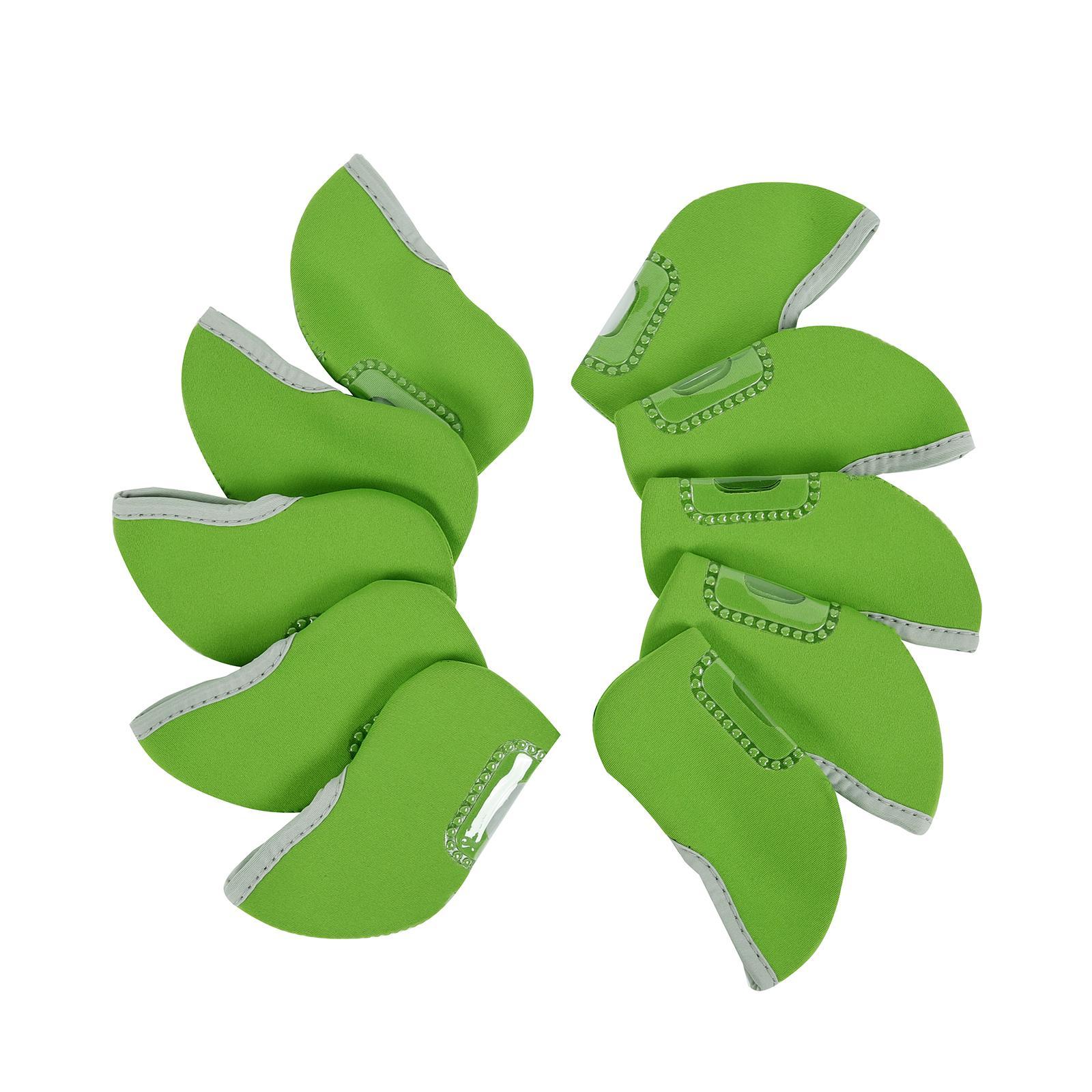 10x Golf Club Headcovers Head Protector Protection Guards Golf Iron Covers Set with Visible Window for Travel Golfer Putters Women Men