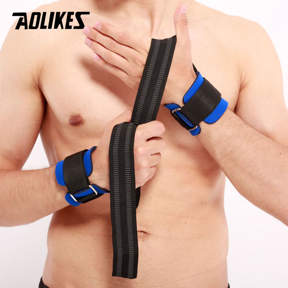 Dây kéo lưng trợ lực cổ tay tập gym AOLIKES A-7638 Sports Fitness Protection Help Wristbands