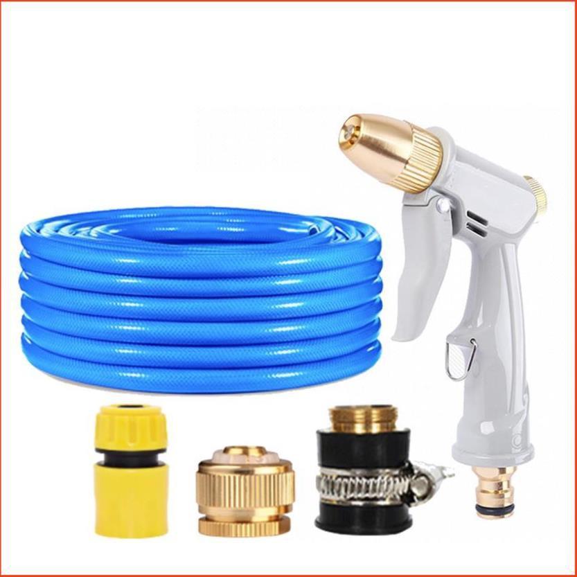 Bộ dây vòi xịt nước tưới cây rửa xe,tăng áp 3 lần, loại 7-10m  206846