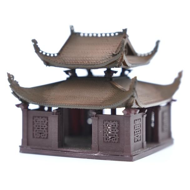 Mô hình tiểu cảnh THỦY ĐÌNH CHÙA THẦY - bán cạn - bể cá - hòn non bộ - terrarium - tinh xảo - chất lượng cao