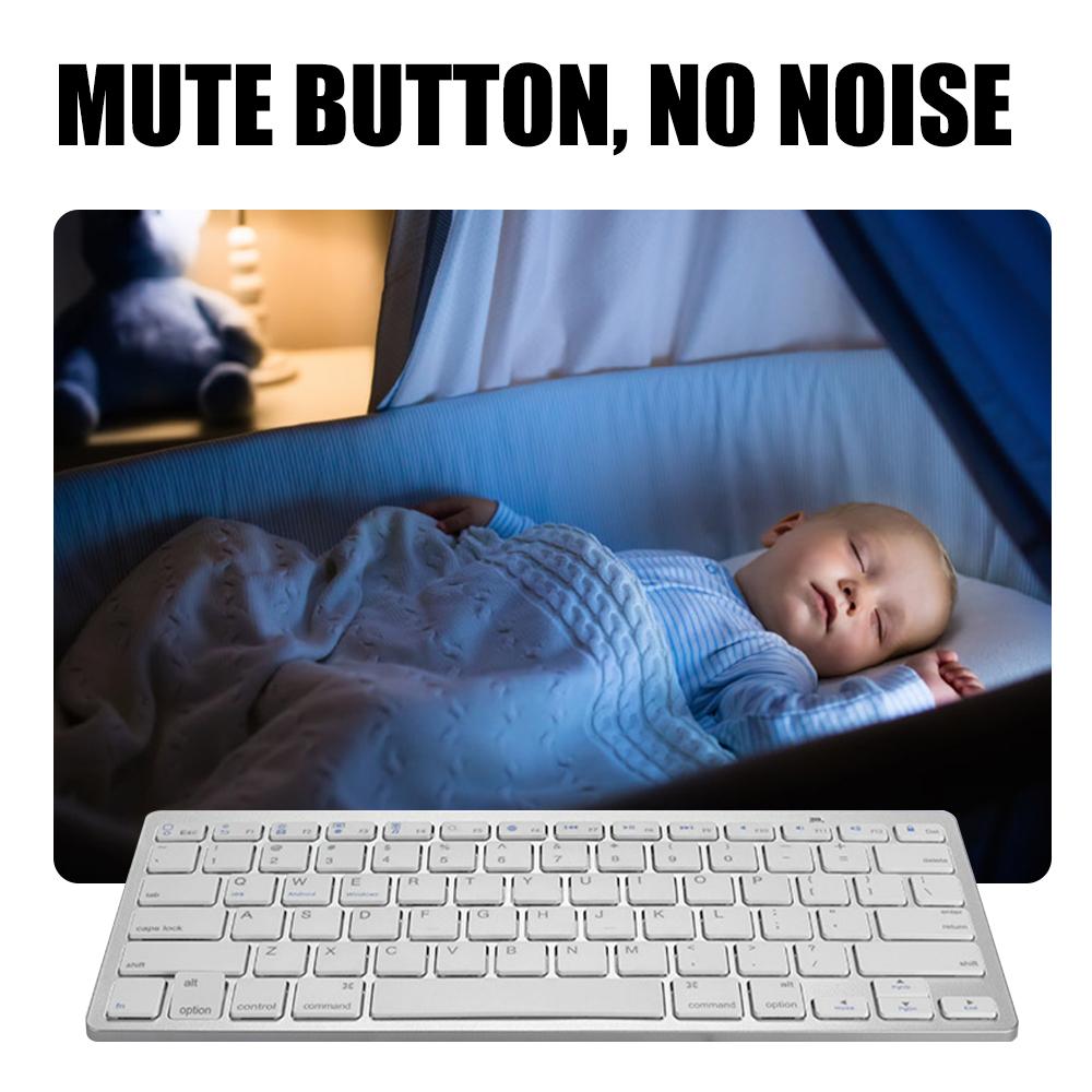 Bluetooth-Tương Thích Không Dây Bàn Phím 78 Phím Văn Phòng Cho Ipad Điện Thoại Tương Thích Máy Tính Bảng Bàn Phím Và Chuột Cho Hệ Điều Hành Mac IOS android