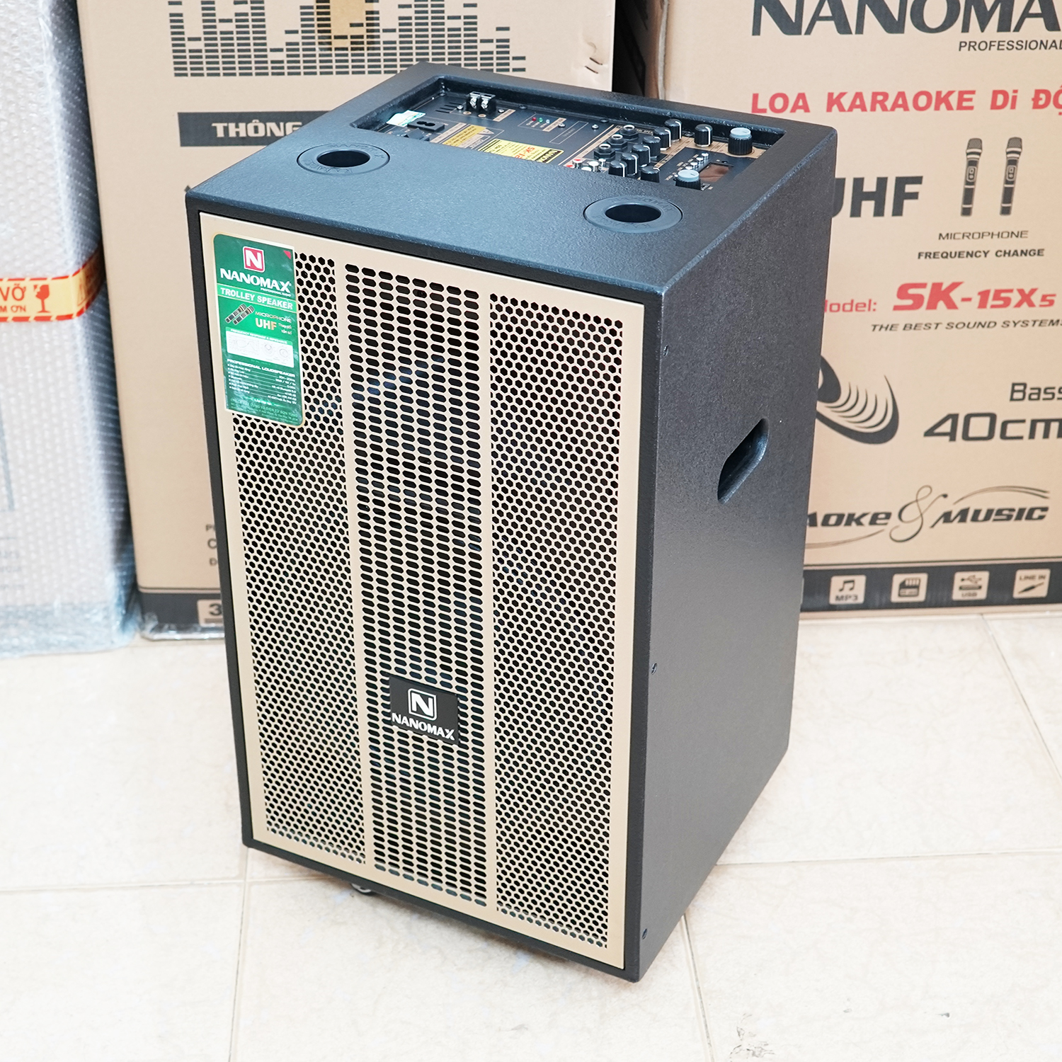 Loa Kéo Nanomax SK-12X1 Bass 30cm Công Suất 380w Hàng Chính Hãng