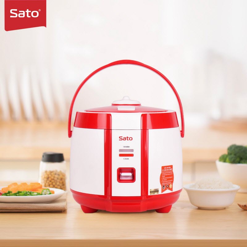 Nồi Cơm Điện SATO 18F041 1.8L - Thiết kế sang trọng hiện đại, màu sắc tinh tế - Miễn phí vận chuyển toàn quốc - Hàng chính hãng