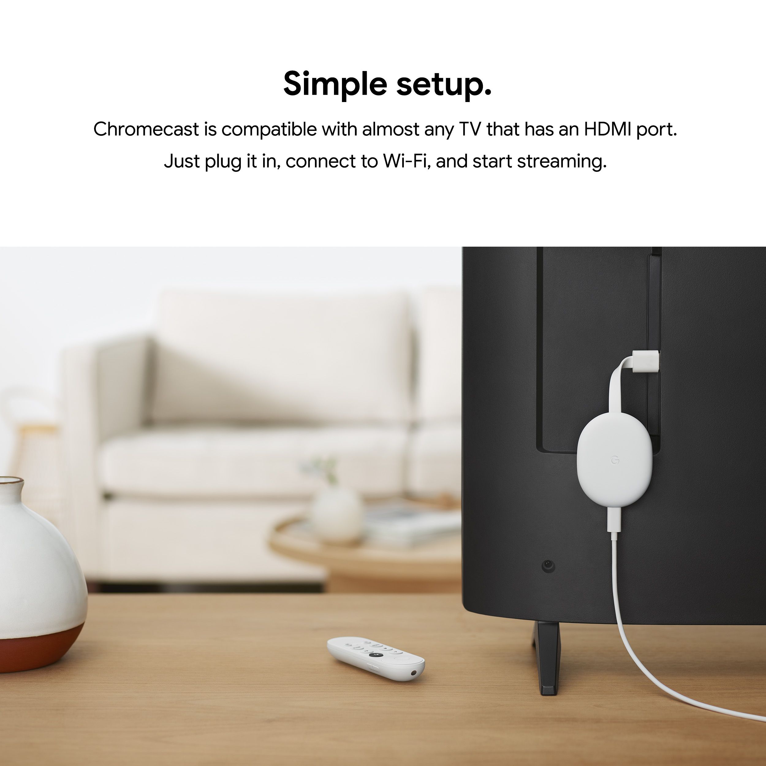 Bộ điều khiển thông minh Google Chromecast with Google TV - Hàng Nhập Khẩu