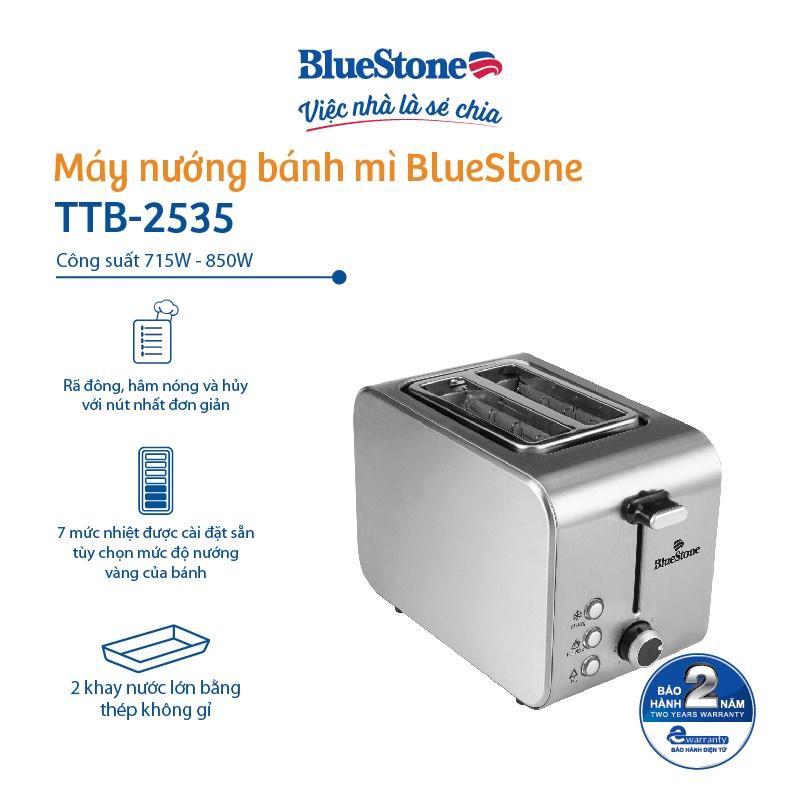 Máy nướng bánh mỳ Bluestone TTB-2535 - Hàng chính hãng