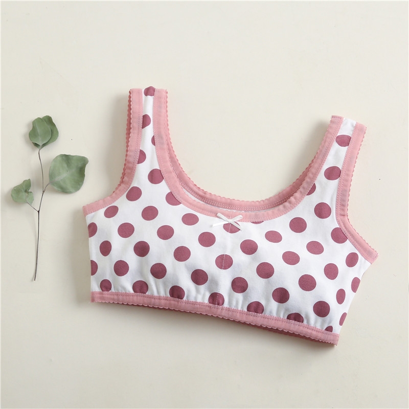 Combo 4 áo lót bé gái Hàn Quốc siêu đẹp chất cotton, áo bra cho bé gái từ 20-50kg