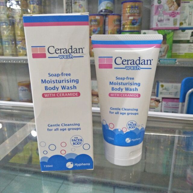 Ceradan wash-sữa tắm và rửa mặt dưỡng ẩm cho bé