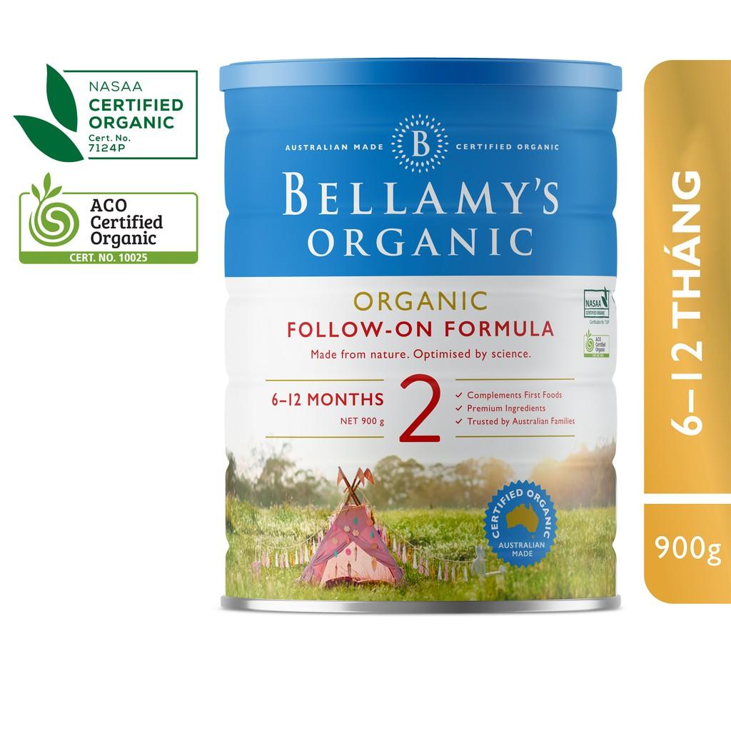 Sữa bột hữu cơ Bellamy’s Organic công thức Số 2 - Follow-on Formula 900g