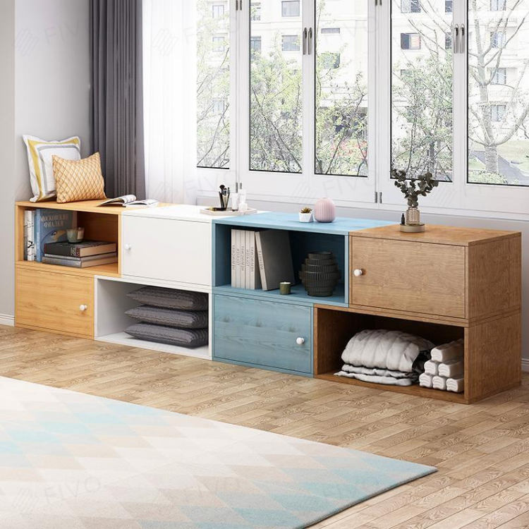 Kệ Tổ Ong Đa Năng Chất Liệu MDF FIVO FB03 Có Cửa Để Đồ Tiện Lợi Dễ Dàng Lắp Ráp - Hàng Chính Hãng