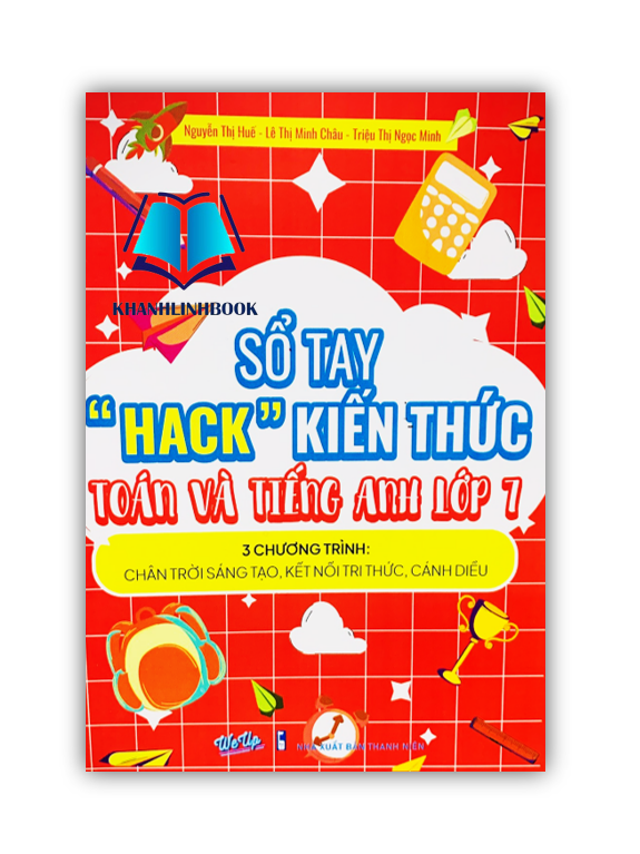 Sách - Sổ tay "HACK" kiến thức Toán - Anh lớp 7