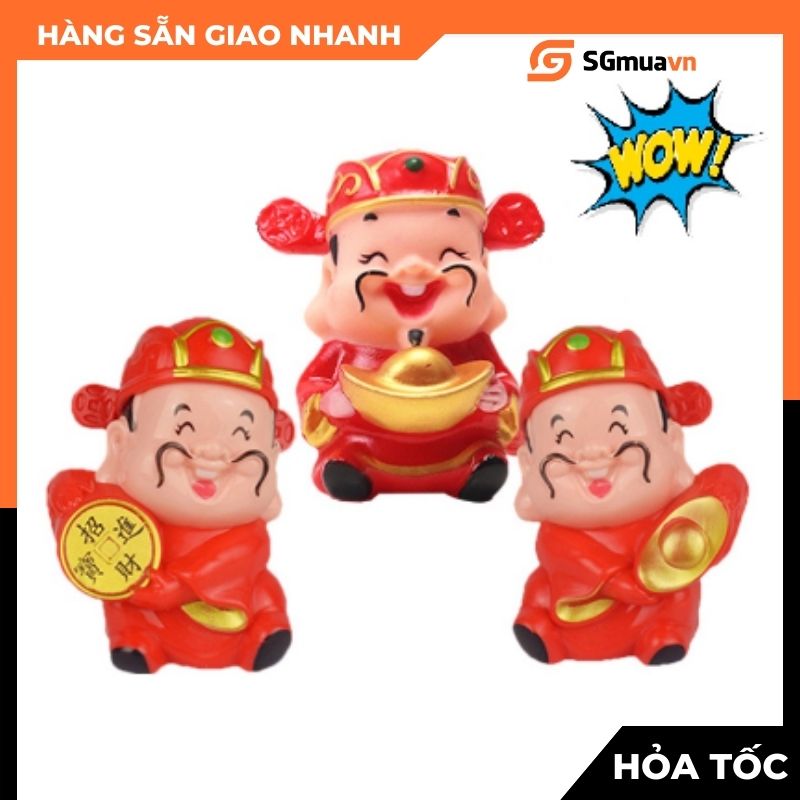Tượng 2 Ông Thần Tài bằng nhựa resin trang trí nhà cửa