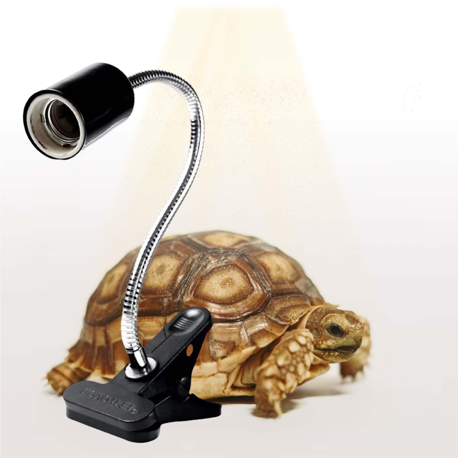 Pet Reptile Lamp Holder Light Clip Adjustable Clamp Spotlight for Lizards