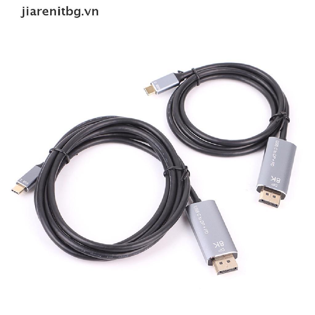 JJ USB C to DisplayPort 1.4 8K Cable USB-C PD 8K@60Hz Thunderbolt 3 to DisplayPort JJ