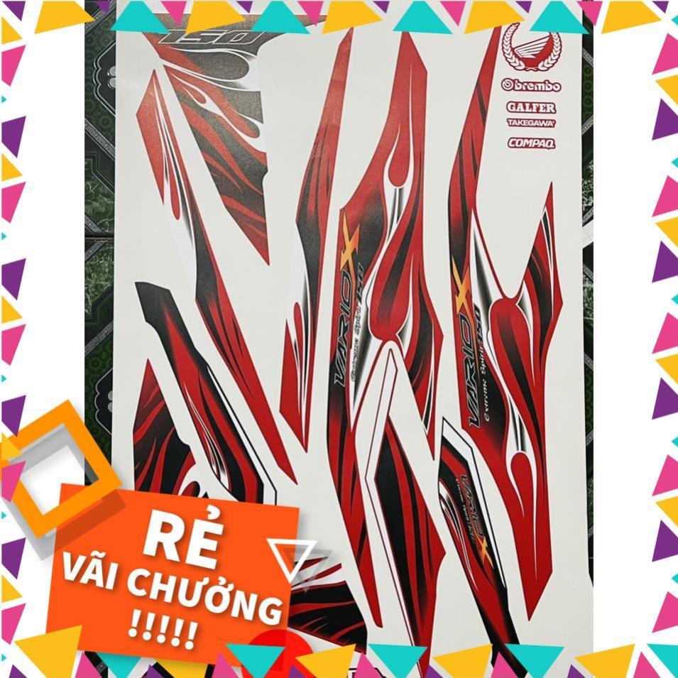 Tem Rời Vario 2018 Mẫu Lửa Đỏ Đen