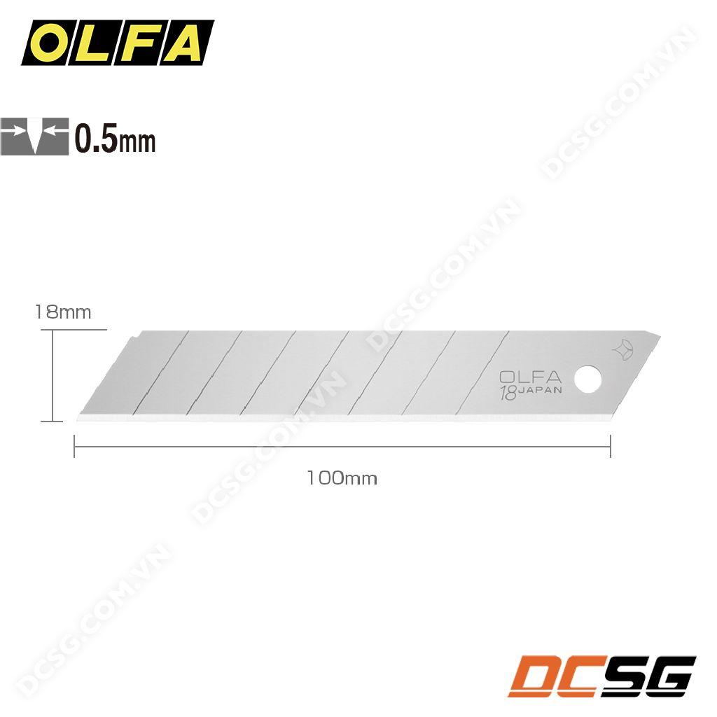 Lưỡi dao rọc 18x100x0.5mm OLFA (Nhật) LB-10B | DCSG