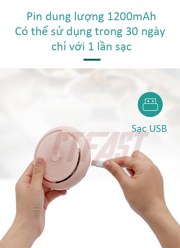 Máy khử mùi tủ lạnh CTFAST : Công nghệ ozone, khử mùi hôi, nấm mốc, loại bỏ dư lượng thuốc trừ sâu, thanh lọc không khí, bảo vệ sức khỏe gia đình