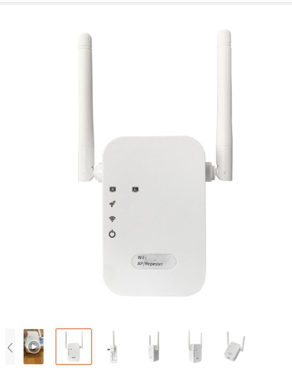 Ưu đãi đặc biệt bộ khuếch đại tín hiệu wifi không dây lặp lại mới qua bộ định tuyến tường ăng ten kép và 4 ăng ten
