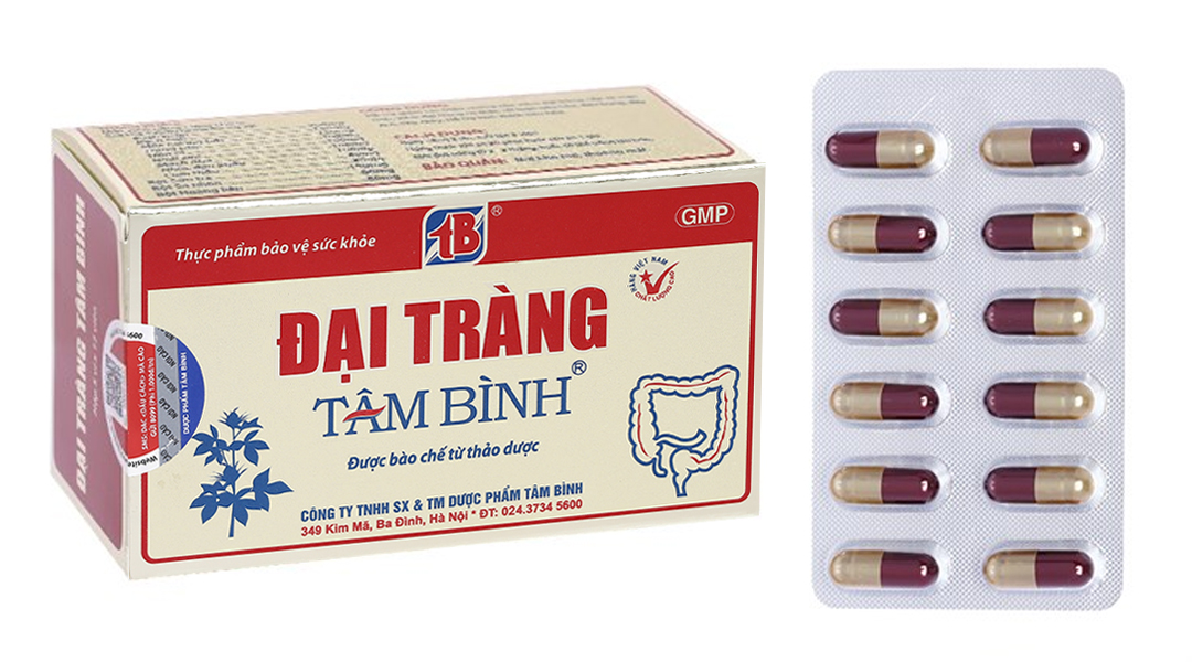 Đại tràng Tâm Bình hỗ trợ giảm viêm đại tràng Hộp 60 viên - Nhà thuốc Tây Dr Tâm