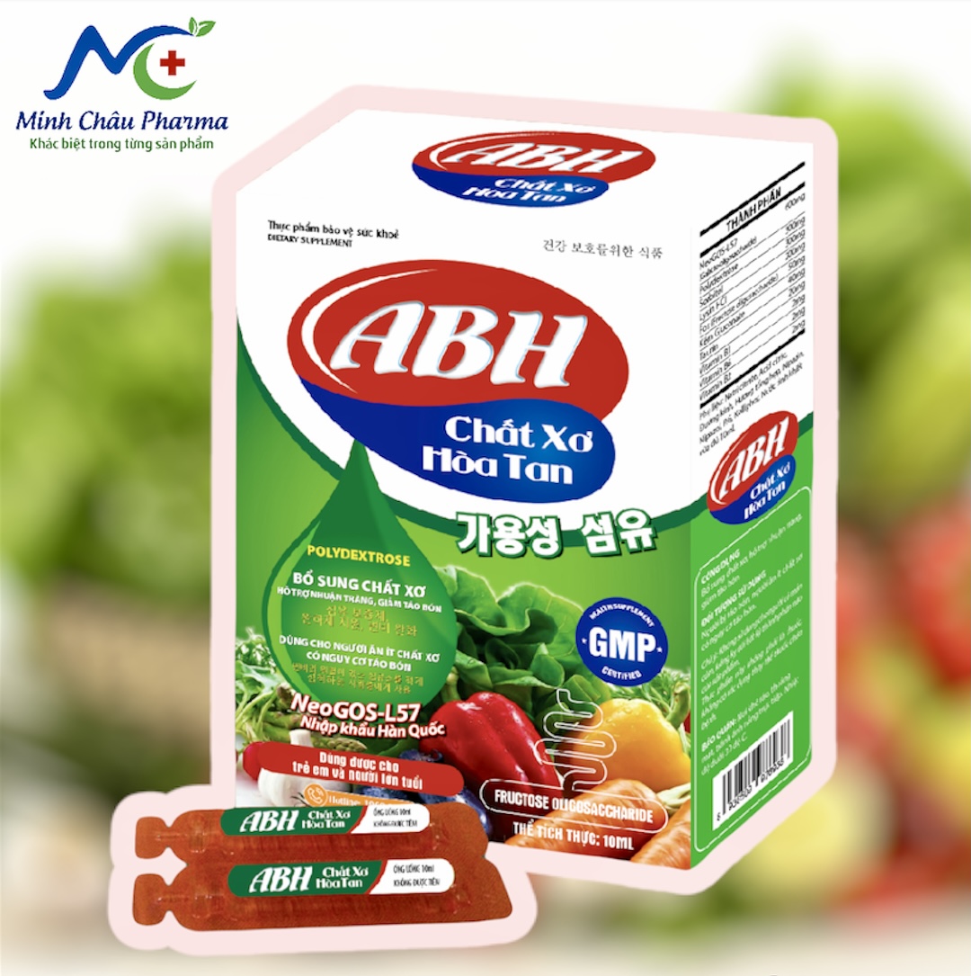 Chất Xơ Hòa Tan- Nhuận Tràng Hết Táo Bón ABH Bổ Sung NeoGos-L57 Nhập Khẩu Hàn Quốc, 20 ống x 10ml