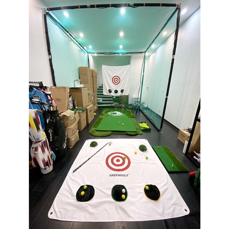 Hồng Tâm Golf Có Lưới Chip 2 in 1 Kích Thước 1.5x1.5m/ Mua 1 Được 2/ Duy Nhất Chỉ Có Tại GreenGolf Store (Có VIDEO)