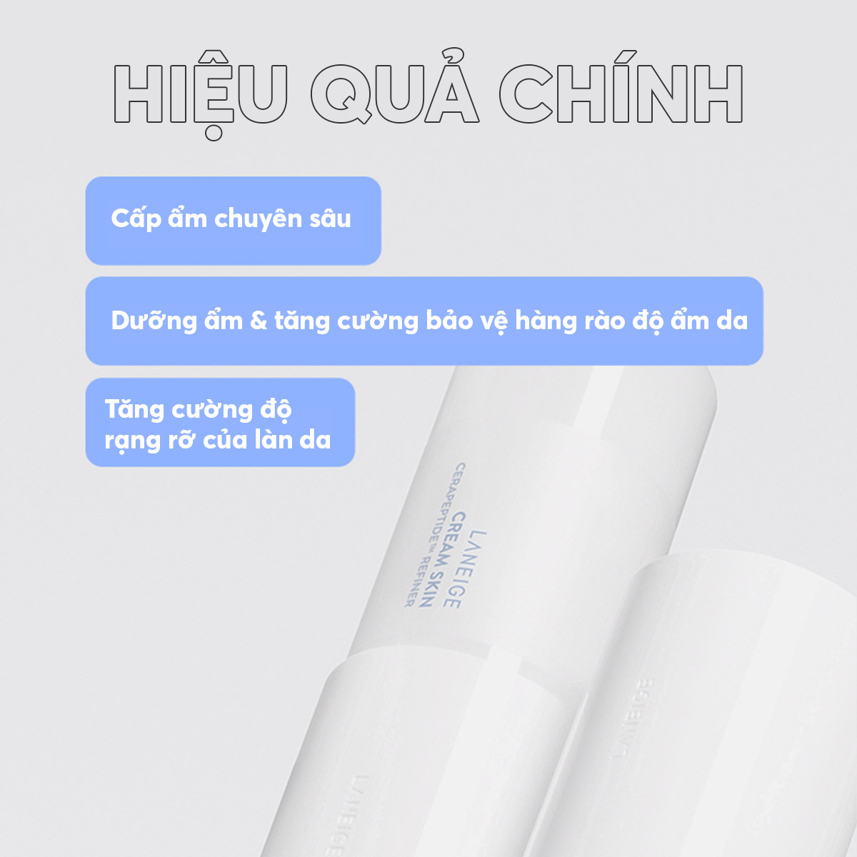 [Made in Korea] [Phiên bản trải nghiệm] Nước Cân Bằng Dưỡng Ẩm Creamskin Cerapeptide Refiner Laneige 50ml