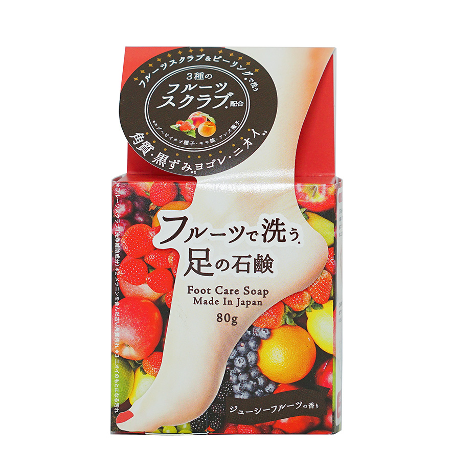 Xà Phòng Tẩy Tế Bào Chết Chiết Dành Cho Chân Chiết Xuất Hoa Trái Cây Pelican Foot Care Scrub Soap 80g