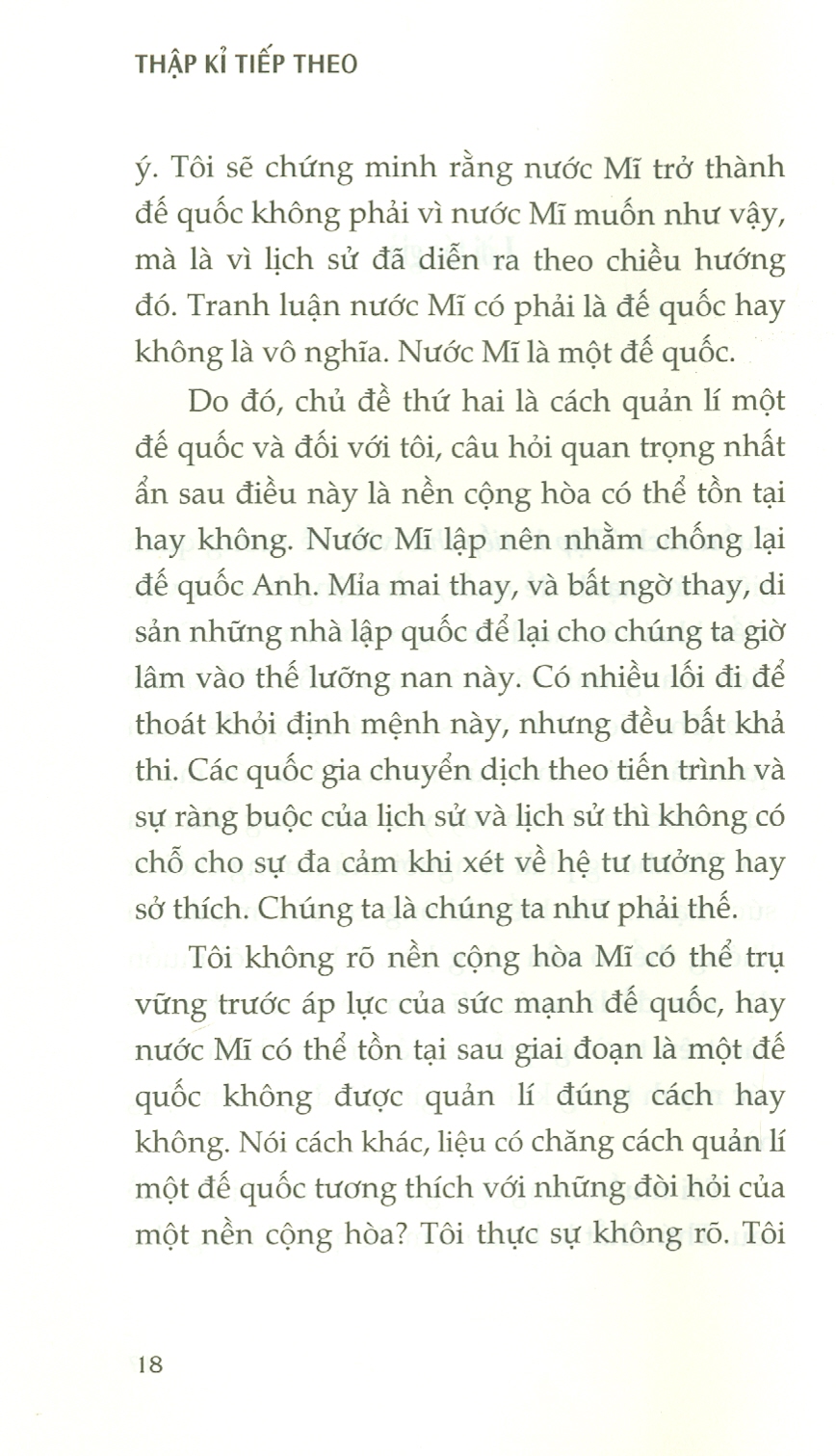 Thập kỉ tiếp theo ( NXB Tri Thức )