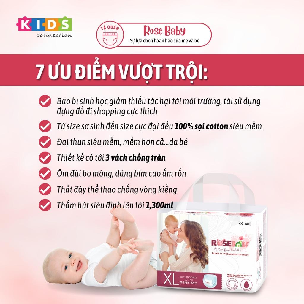 Bỉm tã quần ROSE BABY size XXL (24 miếng)