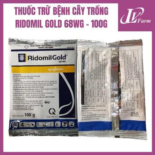 Siêu diệt trừ nấm Ridomil gold với hoạt lực tối ưu Tiêu diệt hoàn toàn nấm bệnh, phục hồi cây trồng hiệu quả gói 100gr