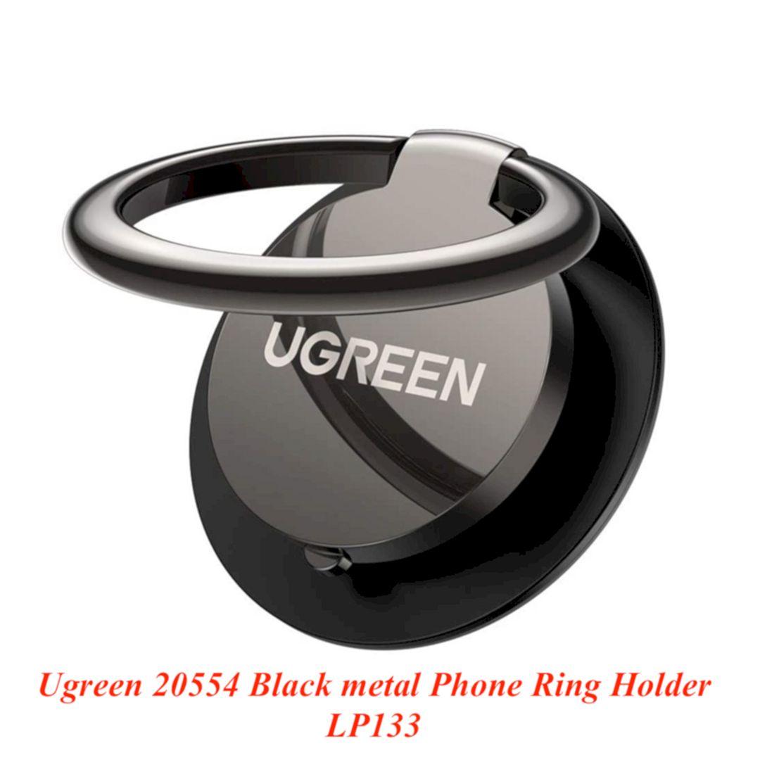 Ugreen UG20554LP133TK 360 độ Màu Đen Giá đỡ điện thoại dạng nhẫn đeo ngón tay , Chân đế tương thích cho iPhone 13 / 13mini / 13Pro / 13Pro Max 12 mini / 12/12 Pro / 12 Pro Max 11 X XS Max - HÀNG CHÍNH HÃNG