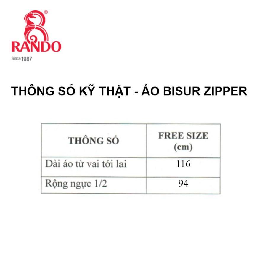 Hình ảnh Áo Mưa Dây Kéo RANDO Cao Cấp Chính Hãng Cho 1 Người Bít Sườn Thời Trang Nhựa Không Thấm Nước GÍA SỈ ZIPPER