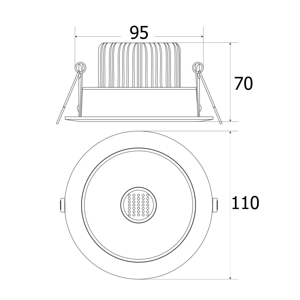 Đèn LED DownLight Robot RD109-10W – Hàng chính hãng