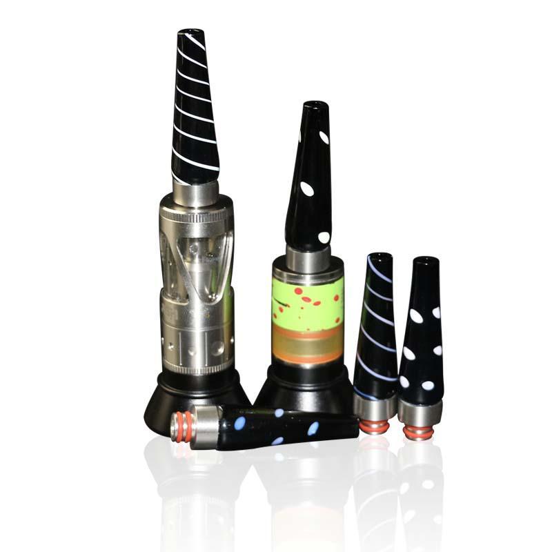 2-5pack Stainless Steel with Glass Wide Bore Long 510 Thread Drip