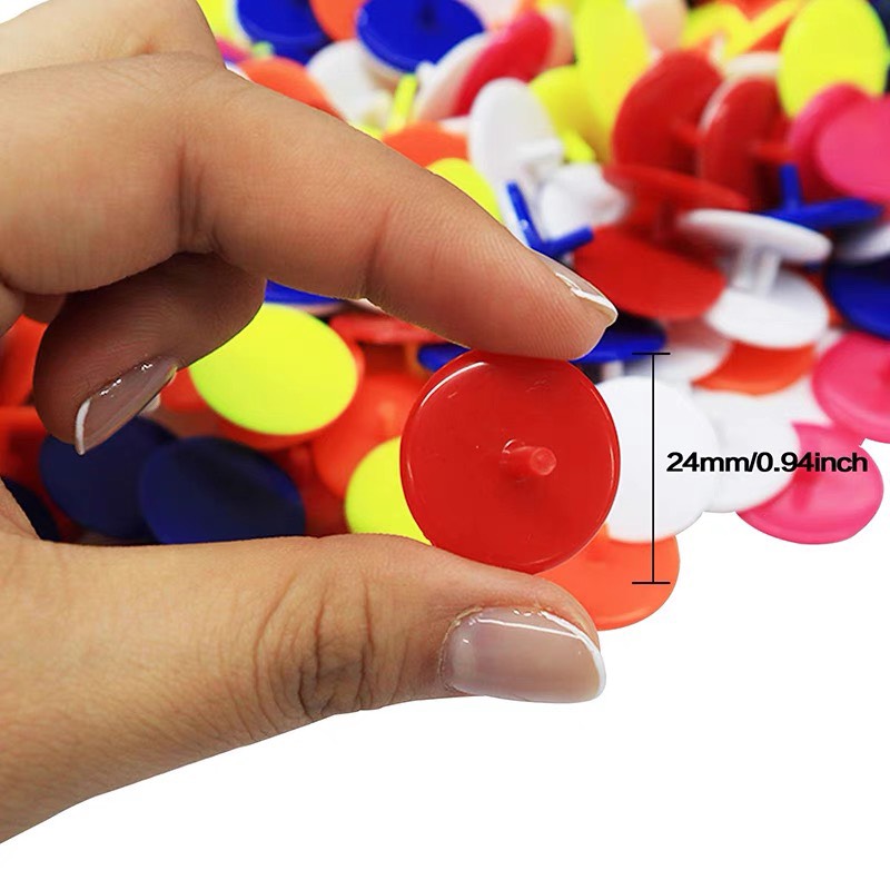 Mác bóng golf nhựa - dụng cụ đánh dấu vị trí bóng chơi golf - Màu sắc ngẫu nhiên (10 chiếc)
