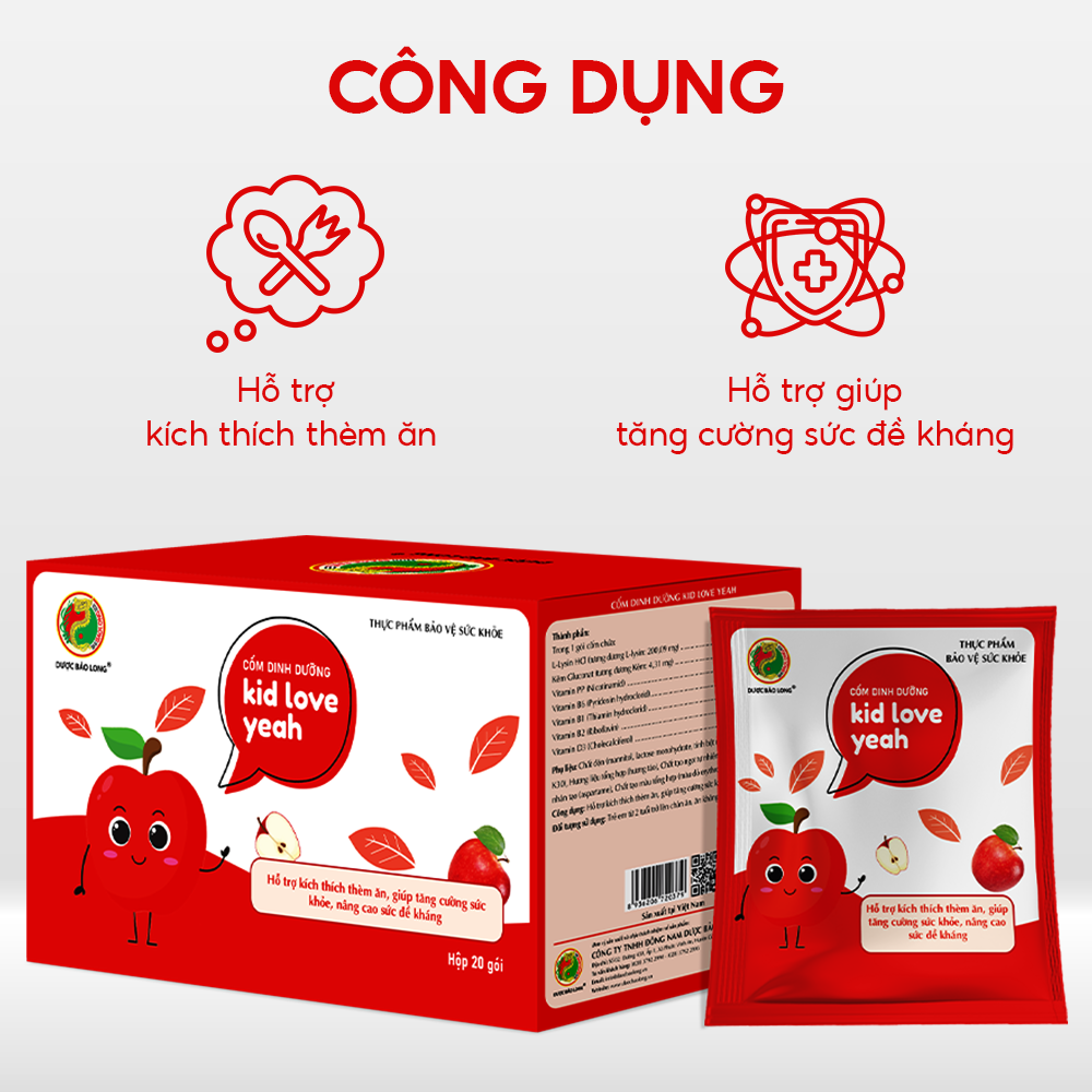 Cốm Dinh Dưỡng Kid Love Dành Cho Trẻ Em - Bảo Long - Hàng Chính Hãng