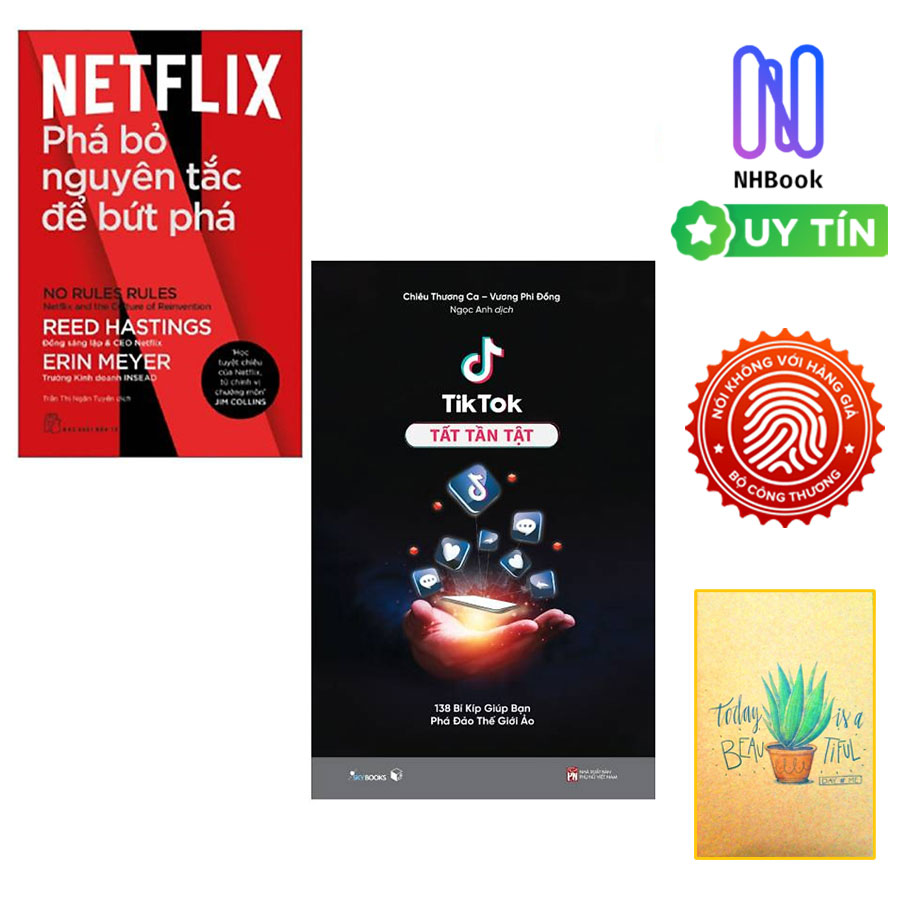 Combo Netflix - Phá Bỏ Nguyên Tắc Để Bứt Phá Và Tiktok Tất Tần Tật Tặng Kèm Sổ Tay