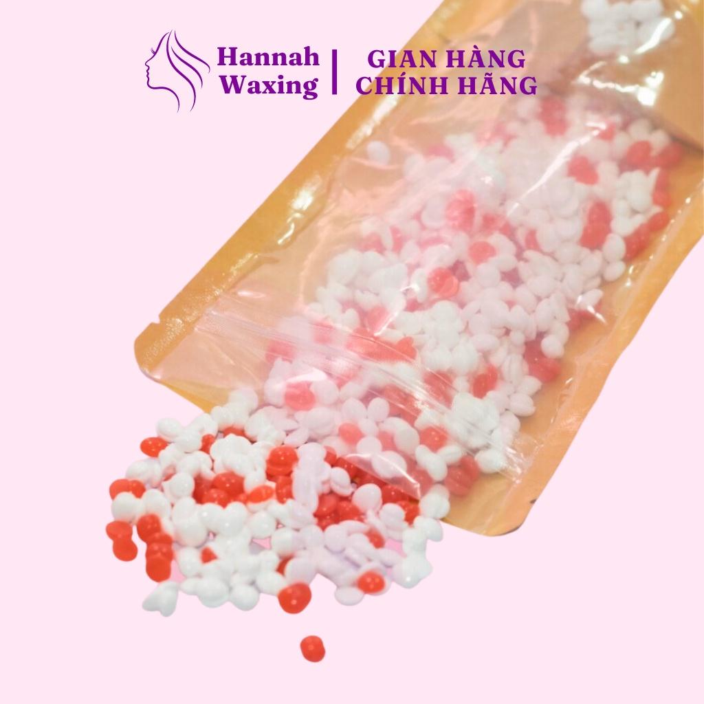 Sáp Wax Lông Mix Dâu Tây + Sữa Dừa Chuyên Dụng Wax Bikini Tặng Kèm Que HANNAH WAXING