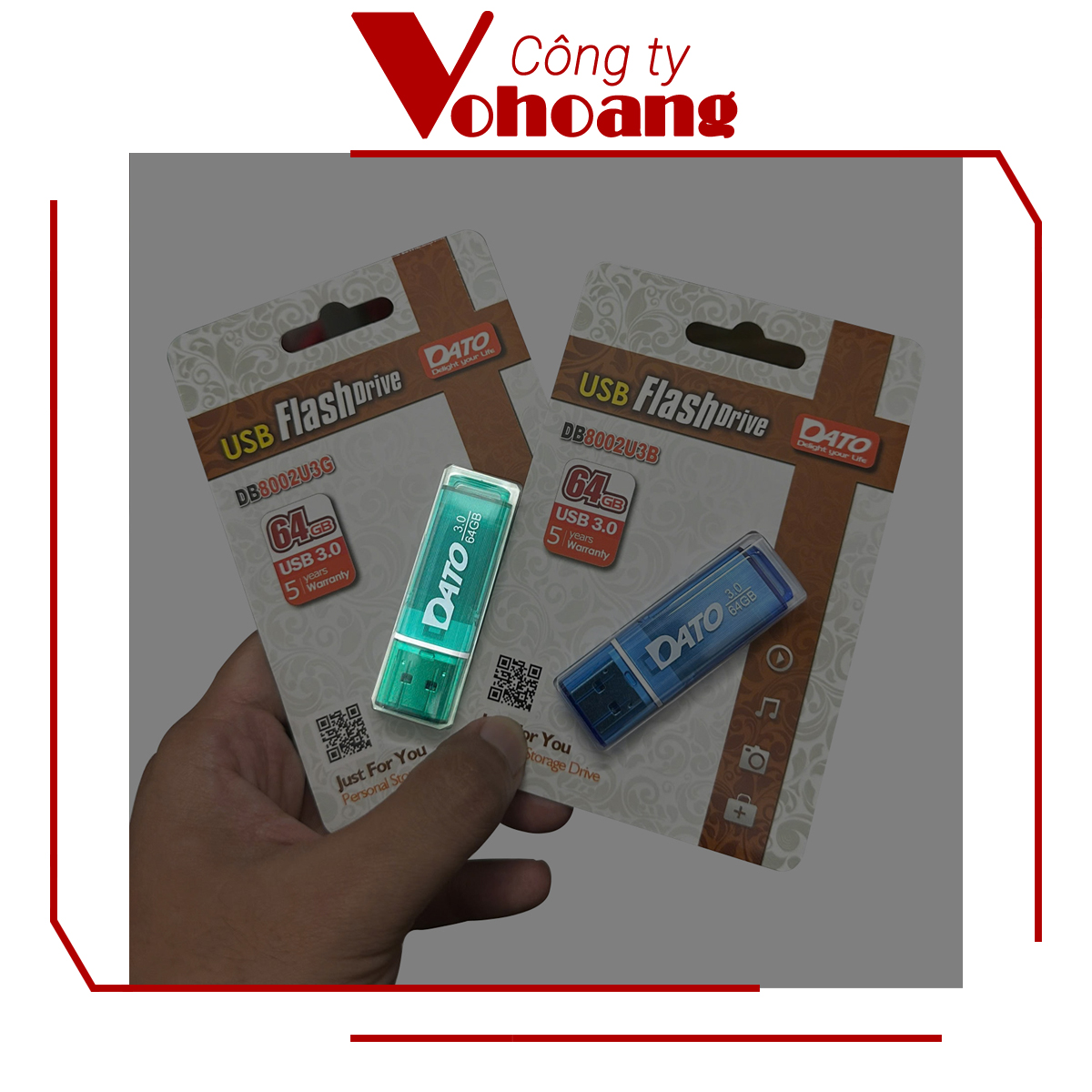 USB DATO chuẩn 3.0 dung lượng 64GB Bảo hành 5 năm - Hàng chính hãng