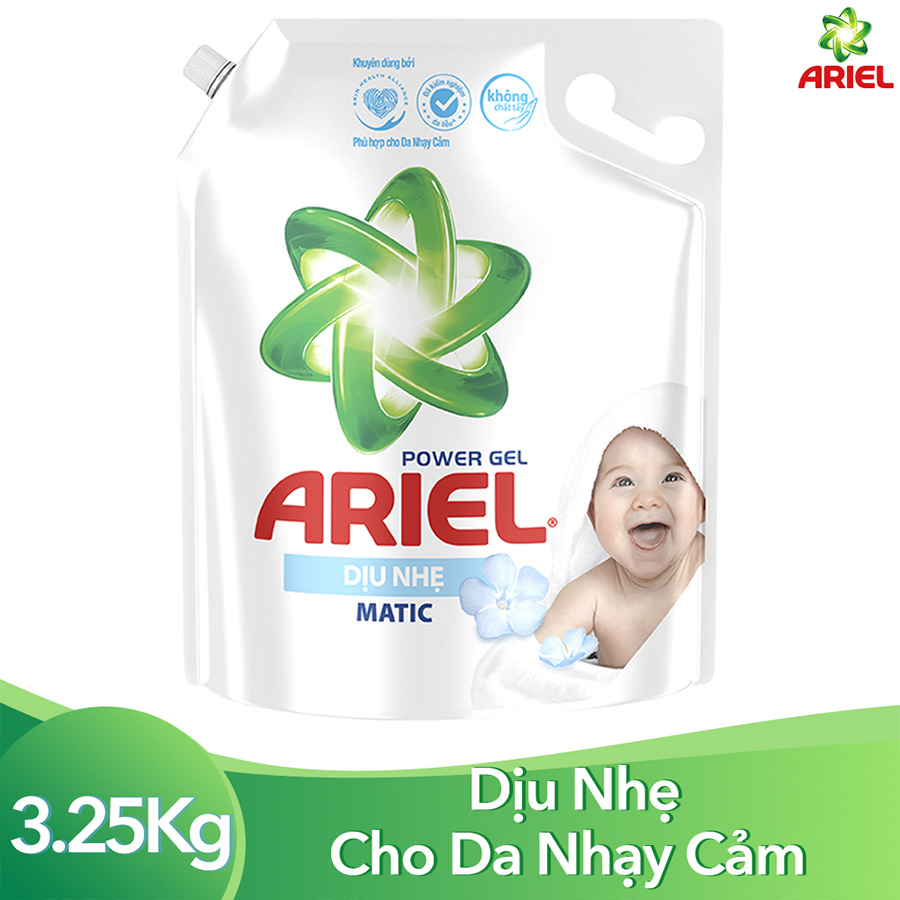 Nước giặt Ariel dịu nhẹ 3.25kg