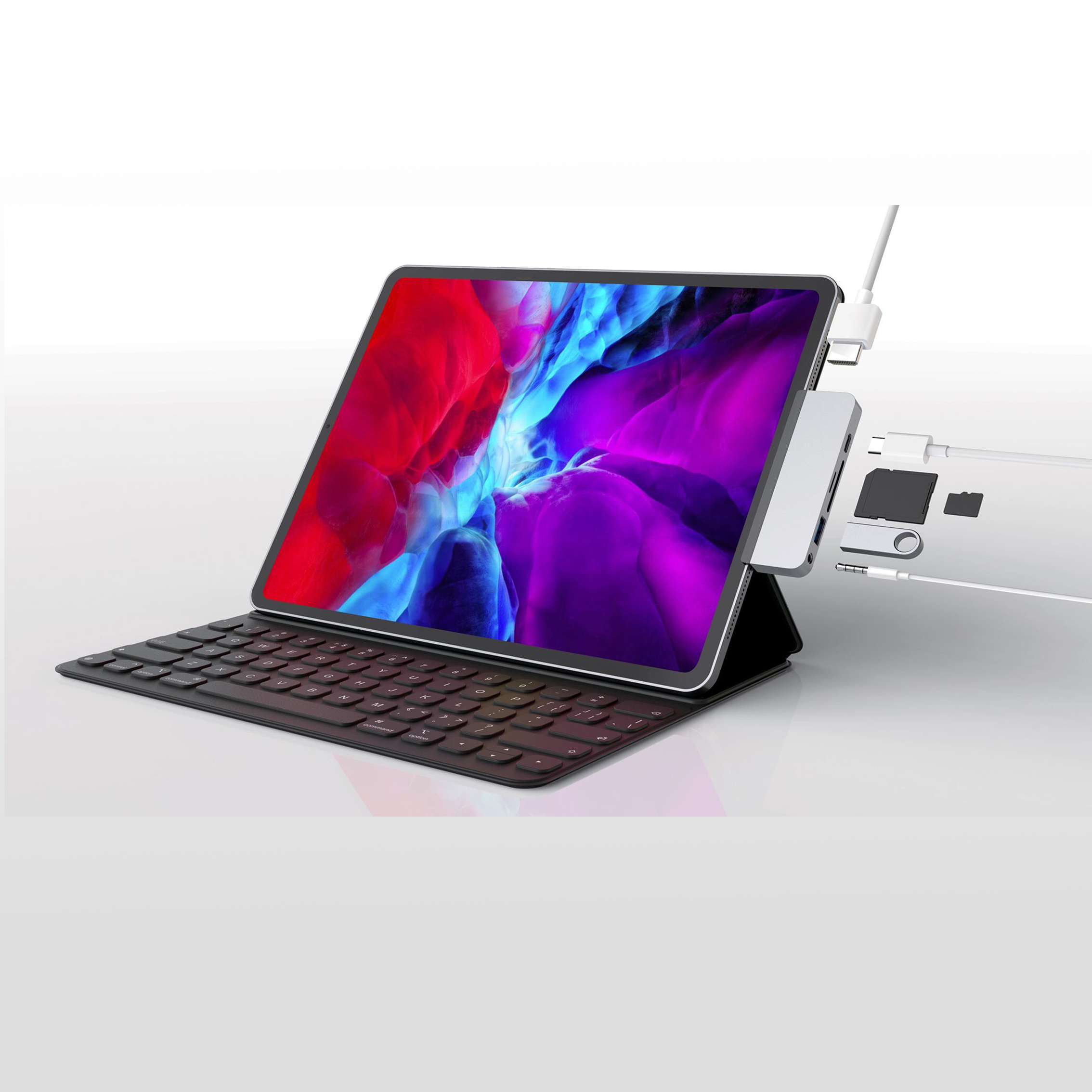 CỔNG CHUYỂN CHUYÊN DỤNG HYPERDRIVE USB-C HUB FOR IPAD PRO 2018-2019-2020/MACBOOK PRO/AIR 13″2018/2019 – HD319A - HÀNG CHÍNH HÃNG