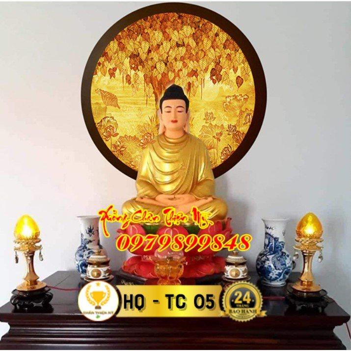 Đèn hào quang trúc chỉ in thờ Phật_TP1