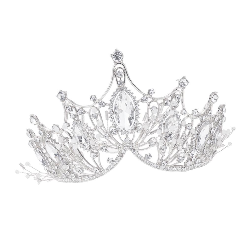 Rhinestone Tiara for Bridal Wedding Exquisite Headwear Crystal