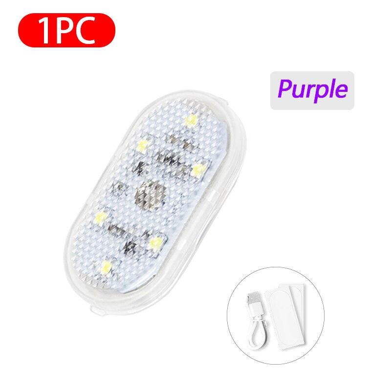 Đèn ô tô cảm ứng Đèn LED không dây Sạc USB 2/1 cái Đèn đọc sách trần có thể sạc lại trên mái nhà Độ sáng cao Phụ kiện tự động