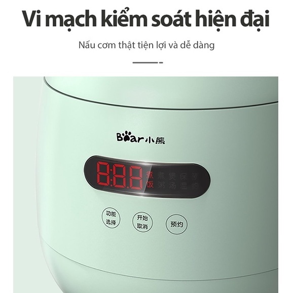 Nồi Cơm điện mini Bear DFB-B12F1 1.2L - Hàng chính hãng