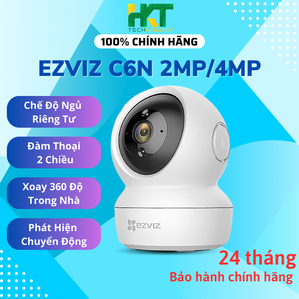 Camera WIFI trong nhà xoay 360 Ezviz C6N 2MP/4MP đàm thoại 2 chiều - Hàng chính hãng