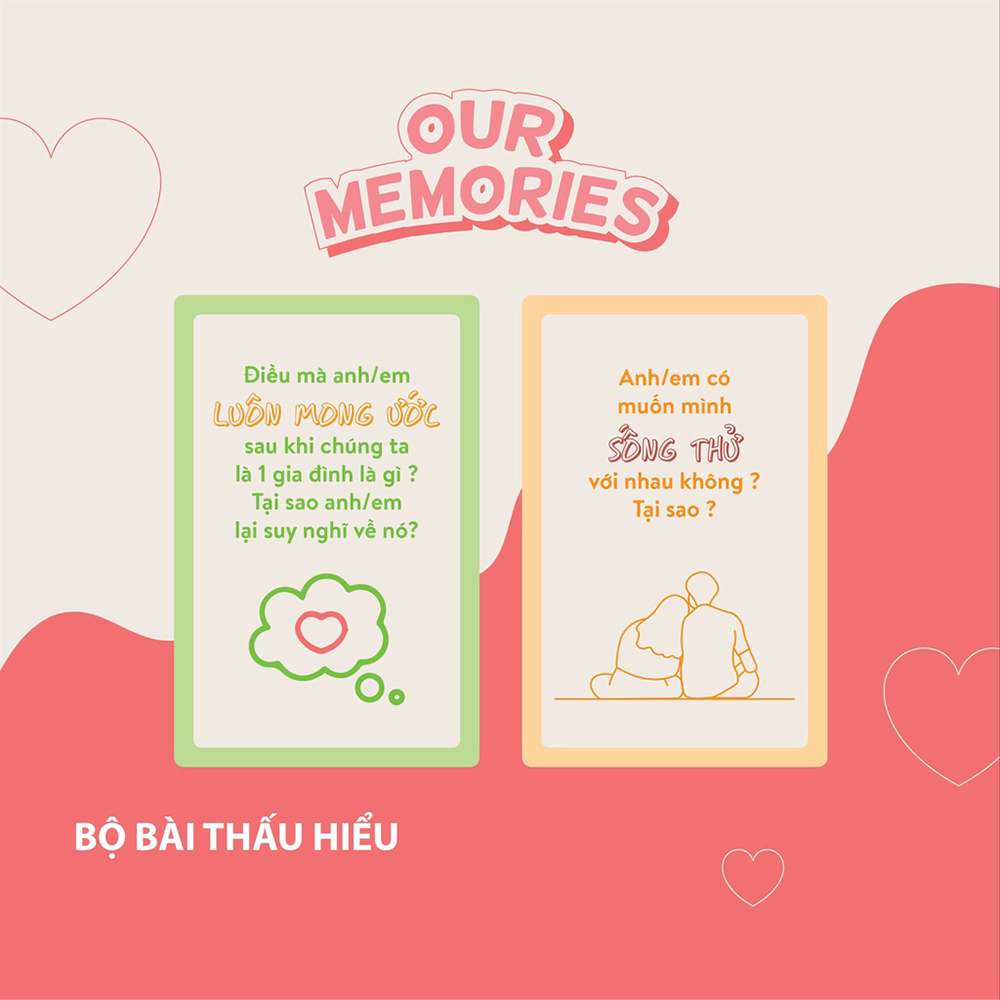  Bộ Bài Cặp Đôi Our Memories Kết Nối Và Thấu Hiểu Đối Phương Card Game Dành Cho Cặp Đôi Yêu Nhau