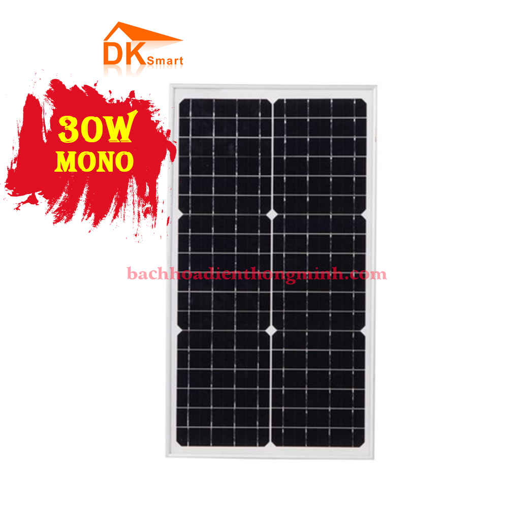Tấm Pin Năng Lượng Mặt Trời Mini Mono 30W